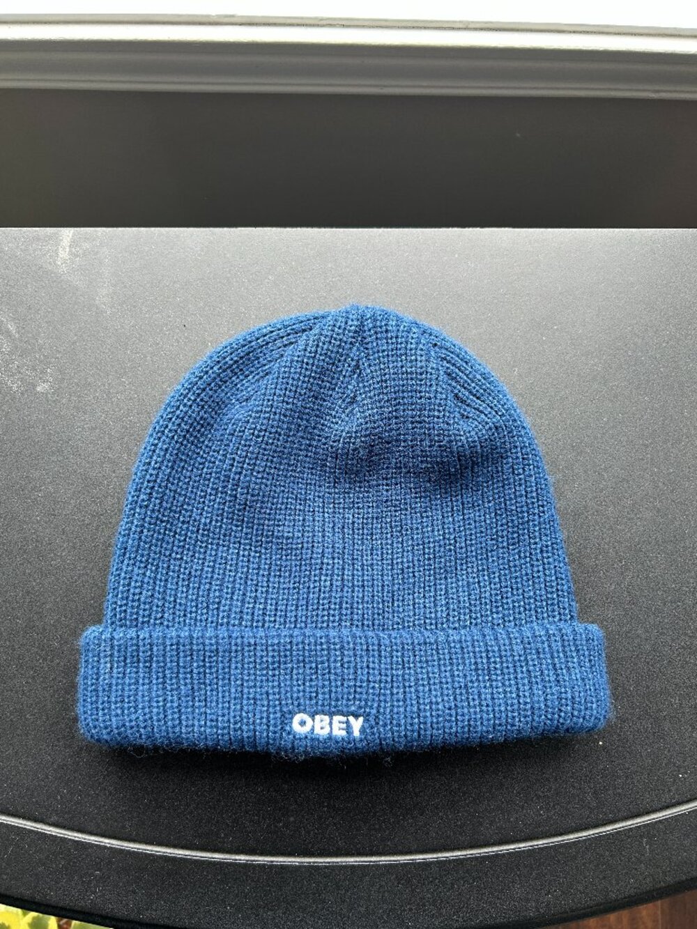Obey Navy Blue Skater One Size Beanie